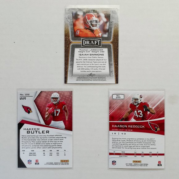 Arizona Cardinals 9 Player Card Lot - FTBL [1_5] - Picture 4 of 8